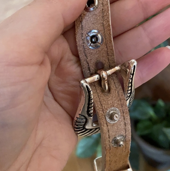 Coastal Cowgirl White Leather Belt - Picture 7 of 7